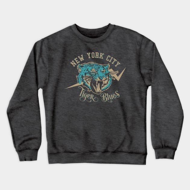 Blue Tiger Blues Crewneck Sweatshirt by MadeByMystie